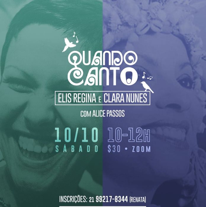 Arte do encontro Elis Regina e Clara Nunes com Alice Passos